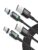 Kuulaa Magnetisches USB-C-Ladekabel, 2 Stück, 3 A, magnetisches USB-Kabel mit Typ-C-Adapter, unterstützt QC 3.0-Schnelllade-Datenübertragung, Nylon-geflochtenes magnetisches Ladekabel (schwarz, 2 m x 2)