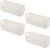 Aufbewahrungskorb, 4-teiliger Badezimmer-Organizer, Schubladen-Organizer | Schminktisch-Organizer, U-Port-Organizer-Box für Schreibwaren, Socken, Unterwäsche, Datenkabel (weiß, 25,5 x 8,5 x 8 cm)