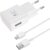 USB-Ladestecker, Schnellladegerät, Netzteil mit Ladekabel, USB-C-Schnellladekabel, kompatibel mit Samsung Galaxy S8 S9 S10 S20 S21 Plus A56 A55 A52S A36 A16 A13 A05s M53 und anderen Smartphones