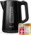 Philips Wasserkocher – 1,7 l Fassungsvermögen mit Kontrollanzeige, Pirouettenbasis, Schwarz (HD9318/20)