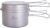 iBasingo Ti2110C Titan-Topf-Pfannen-Set, 1200 ml & 500 ml, Camping-Kochgeschirr, Outdoor-Schüssel-Set, leichtes Koch-Messset mit Klappgriff, Küchenutensilien, Campingausrüstung für 1 Person, 2 Teile/Set