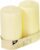 Papstar 2 x Stumpenkerzen „Ivory“ – Ø 8 cm, Höhe 15 cm – Brenndauer ca. 70 Stunden – rußfreie Verbrennung – für Gastronomie, Zuhause oder Partys – #15363