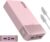 JUOVI Tragbares Ladegerät, 65 W, Powerbank, 20.000 mAh, kompakter USB-C-Laptop-Powerbank, Schnelllade-Akku für Laptops, MacBook, Dell XPS, iPad, Tablet, Steam Deck, iPhone-Serie, Samsung Switch und mehr (Rosa)