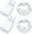25W Schnellladegerät 2M Ladekabel für iPhone 14/14 Plus/14 Pro/14 Pro Max | 4er-Pack USB-C-Ladegerät und Schnellladekabel für iPhone 13 12 11 SE Plug Power Adapter Ladestecker Netzstecker