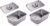 Edelstahlpfannen mit Deckel, Dampftischpfanne, Edelstahlbehälter-Set, stapelbare Dampfgarpfanne aus Metall (27 x 20 x 10 cm (Behälter-2+Deckel-2))