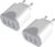 USB Ladegerät 2 Pack, 3-Port Stecker 15W USBA Adapter 5V3A Mehrfach USB Steckdose Steckdose, Netzstecker Netzteil Ladegerät Ladegerät Adapter für iPhone 14/13/12/11/10, Xiaomi, Tablets, Handys 1