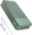 JUOVI Tragbare Powerbank, 20000 mAh Schnellladefunktion, 45 W Akkupack, Powerbank, Schnellladung, 2 USB-C 2 USB-A mit LED-Anzeige, Akkubank kompatibel mit Smartphone, Laptop, Tablet, Notebook J2621 (Grün)