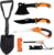 6-in-1 Outdoor-Axt-Überlebensset, Überlebensmesser & Outdoor-Werkzeug-Set, Überlebensausrüstung mit Klappsäge, Klappschaufel, Feuerstahl, Geschenke für Männer, Camping, Abenteuer, Wandern im Freien