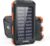 Vikeri Solar Power Bank 26800 mAh, Powerbank Solar Wasserdicht USB C Externer Akku mit 4 Ausgängen, Powerbank für Smartphones, Tablets und mehr (Dunkelorange)