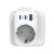 TOPADRE USB C Steckdose mit 2 x USB-C und 1 x USB-A, 30 W Schnellladegerät, 4-Port-Mehrfachstecker, 3680 W Steckdosenadapter, Schuko-Steckdose für Telefon und Haushaltsgeräte, kompakt mit Kindersicherung, weiß