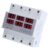 DIN-Schienen-Voltmeter-Amperemeter, 3 Phasen, mit digitalem Display, automatischem Reset, Tester-Messgerät, Überspannungsschutz, Überstromschutz, AC 390–500 V (63 A)