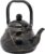 Emaille-Teekanne, 2 l Teekessel, Tee-Kaffeekanne – Vintage, elegant und hochtemperaturbefeuert – geeignet für elektromagnetische Öfen und Gasherde – 2 l Fassungsvermögen – Schwarz