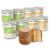 ration1 Dosenbrot und Zitronenkuchen, 10 Jahre haltbar, 8er-Set | 4 x Roggenmischbrot in Scheiben 350 g, 4 x Zitronenkuchen 360 g, langlebig, Campingnahrung, Outdoor, Festival, Notnahrung