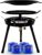 Gasgrill mit Pfanne & Wok + 4 Kartuschen (300 g) | für Schraubgaskartuschen | Schraubbar | Campinggrill, Partygrill für Camping, Festivals & Outdoor (Gaskocher + 4 Kartuschen)