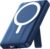 Azmuth Magsafe Powerbank 10000 mAh kabellos magnetisch für iPhone 17-12 | Kabellose Powerbank mit USB-C-Eingang und -Ausgang, 22,5 W USB-A, Klappständer und LED-Bildschirm für iPhone 17/16/15/14/13/12 – Blau