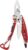 Leatherman SKELETOOL RX Taschenwerkzeug für Rettung, Rettungssanitäter und Feuerwehrmann, Rot
