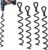 46 cm Spiral-Erdboden-Hochleistungs-Schuppenanker-Set, ideal als Hundepflock, zum Sichern von Tieren, Zelten, Vordächern, Schuppen, Carports, Schaukelsets, 4er-Pack