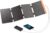 FlexSolar 40 W Solarpanel, USB-C (PD2.0), USB-A (QC3.0), tragbares faltbares Solarladegerät, Stromnotfall, IP67 wasserdicht, Camping, Wandern, Rucksackreisen, Outdoor für Mobiltelefone, Powerbanks, Tablets