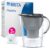 Brita Marella Wasserfilterkanne 3x Maxtra Pro Pure Performance Kartusche | Grau, Starterpaket, 2,4 L, davon 1,4 L Filterwasser, Filterkanne passt in den Kühlschrank, Brita Memo, Klappdeckel, Filter PFAS