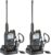 UV-K5 Tragbare Walkie-Talkies, Zwei-Wege-Radio mit Original-Ohrhörern und USB-Ladestation, 200 Kanäle Hochleistungs-Walkie-Talkie für Abenteuer, Outdoor, Camping, (Schwarz, 2 Stück)