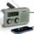 Notfallradio, 3-Wege-Lade-Notfallradios, 2000-mAh-Akku-Kurbelradio, Solarladegerät, Powerbank, USB-AM/FM-Radio mit SOS-Alarm, Kopfhöreranschluss, Taschenlampe, Indoor-Outdoor-Camping, kleines Taschenradio