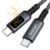 GIANAC 240W USB C auf USB C Kabel (2M) Schnellladekabel USB C USB PD3.1 Nylon USB Typ C Ladekabel mit LED-Anzeige für iPhone 16 Pro Max, iPhone 15, Samsung S24 S23 S22 S21, iPad Pro, MacBook Pro/Air