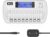 BONAI Batterieladegerät Universelles 9-Slot-LCD-Intelligentes Batterieladegerät mit Entladefunktion für wiederaufladbare AA/AAA/9V-Block-NI-MH-NI-CD-Batterien