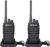 Retevis RT617 Walkie Talkie, Funkset, 16 Kanäle, 1200 mAh, VOX, nicht magnetisches Mikrofon, lizenzfreies PMR-Radio, Resurfacing-Reisen, Outdoor-Abenteuer (1 Paar, schwarz)