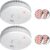 ELRO FS1805 EN14604 2er-Pack Rauchmelder mit magnetischem Klebeset, 5 Jahre Batterielebensdauer, weiß, DIN EN14604, 2er-Pack