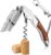 Kellnermesser aus Holz, All-in-One-Profi-Korkenzieher aus Edelstahl | Folienschneider mit Edelstahlgriff und Holzfunktion, 3-in-1-Funktion, inklusive kostenlosem Bierflaschenöffner