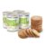ration1 Roggenmischbrot, 4 x 350 g, Dosenbrot, 10 Jahre haltbar, verpacktes Brot in der Dose, vegan & laktosefrei, Notfallausrüstung, Notnahrung, langlebig, Outdoor-Lebensmittel, Campingzubehör