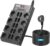 BEVA 18-fach Steckdosenleiste 3680W/16A und 4M Kabel, 2100J Steckdosenleiste Überspannungsschutz, Mehrfachsteckdose mit 2 USB-C (15W) und 4 USB-A, Mehrfachstecker mit Schalter, für Büro und Zuhause