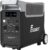 FOSSiBOT F3600 Solargenerator, 3840 Wh LiFePO4 Tragbares Kraftwerk mit USV, 3 x 230 V AC Ausgang 3600 W (7200 W Spitze), Sturmgenerator 2200 W, schnelle Stromspeicherung, Aufladen, Reisen, Outdoor-Camping, Schwarz