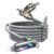 Lisen 4-in-1-Multiladekabel, universelles Ladekabel, mehrere Anschlüsse mit USB C/A/Lightning, 240 W USB C Schnellladekabel mit Licht für iPhone 17 16 15 14 Pro/MacBook/iPad/Samsung S25/Switch