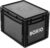 BOXIO Solo: Aufbewahrungsbox mit Deckel – Eurobox 40 x 30 x 28 cm – perfekte Kunststoffbox Transportbox aus Kunststoff für Camping, Boot, Keller oder Garten – stapelbar mit anderen Euroboxen