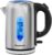 Fourward Schnellkoch Wasserkocher, 1,7 l, 2200 Watt, Edelstahl-Wasserkocher mit blauer LED, automatischer Abschaltung und Trockengehschutz