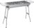 Holzkohlegrill, Edelstahl, Außengrill, Klappgrill, Campinggrill, tragbar, 74 x 33,5 x 71,5 cm