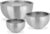 GSW 824019 Thermoschüssel Thermoschüssel-Set mit Kunststoffdeckel, 6-teilig, Edelstahl, Silber, 26,5 x 26,5 x 13 cm, 6-Einheiten