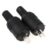 kenable 2-poliger DIN-Stecker für Lautsprecher und HiFi-Anschluss, gedrehte Klemmen, Zugfestigkeit (2 Stück) (2 Stück)