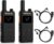 Retevis B63S Walkie Talkie, PMR-Radio, 15 mm ultradünn, RT622P 3.0, VOX, LCD-Display, 103 g leicht, USB C, 1620 mAh, professionelles Funkset für Familie (2 Stück, schwarz)