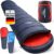 Mountrex Schlafsack – kleines Packmaß und ultraleicht (720 g / 1500 g) – Outdoor-Sommerschlafsack (100 g/m²) / 3 – 4 Jahreszeiten (300 g/m²) Mumienschlafsack – Camping, Reisen, Festival – warm und zusammenzippbar