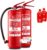 2 x 6L Schaumlöscher 27A | 183B mit Prüfzertifikat, Wandhalterung und Manometer
