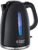 Russell Hobbs Textures+ 22591-70 Wasserkocher 1,7 l, 2400 W, LED-Beleuchtung, Schnellkochfunktion, optimierter Auslauf, abnehmbarer Kalkfilter, Teebereiter, schwarz, Energieklasse A++