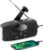 2000 mAh Notfall-Solar-Handkurbelradio, 3-Wege-betriebenes tragbares Wetterradio AM/FM/NOAA mit USB-Ladegerät, Handy-Ladegerät, SOS-Alarm und LED-Taschenlampe für Camping, Wandern (schwarz)