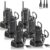 88E Walkie Talkies (6 Stück), verbesserte Version, lizenzfreies 16 Kanäle PMR446-Radio, 3–5 km Reichweite, mit TPYE C-Ladekabel und USB-Ladestation, Original-Ohrhörer (6 Stück)