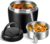 Thermo-Lebensmittelbehälter 1,2 L, Edelstahl-Wärmebehälter mit Löffel, Thermoschüssel mit Deckel, Thermobecher Essen auslaufsicher, Thermo-Lunchbox to Go für Lebensmittel, Suppen, Babybrei (Schwarz)
