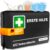 PURAHELP® Erste-Hilfe-Set Auto Schwarz (DIN 13164) – Auto-Verbandtasche StVO konform für 2025 – Auto-Verbandkasten & Sanitärset – Kompaktes Notfallset für unterwegs – Erste-Hilfe-Set nach aktuellem Stand