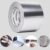 CHUANGSEED 1 Rolle Aluminium-Klebeband 100 mm x 50 m, Aluminium-Klebeband für Kücheninstallationen, Abschirmung und Isolierung, Dichtungsreparatur, selbstklebendes Aluminiumfolienband, hohe Temperaturbeständigkeit