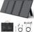 Tragbares 60-W-Solarladegerät mit Ständer, faltbares Solarpanel mit USB-C-, USB-A- und DC-Ausgängen, für Camping, Wandern, Notstromversorgung für kleine Stromgeneratoren, Telefone, Powerbanks