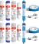 JACAR 5-stufiges Umkehrosmosefilter-Set, komplettes Set mit Aktivkohlefilter und Membran, universell für Standard-10-Zoll-Wasserfilter, Ersatzfilter für die Trinkwasserreinigung